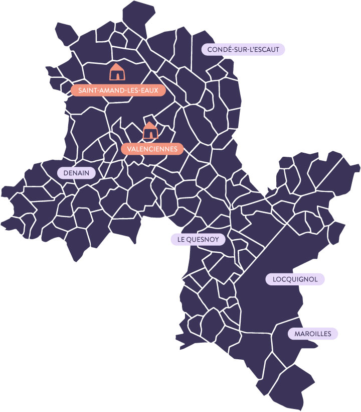 Territoire d'intervention SSIAD Nuit